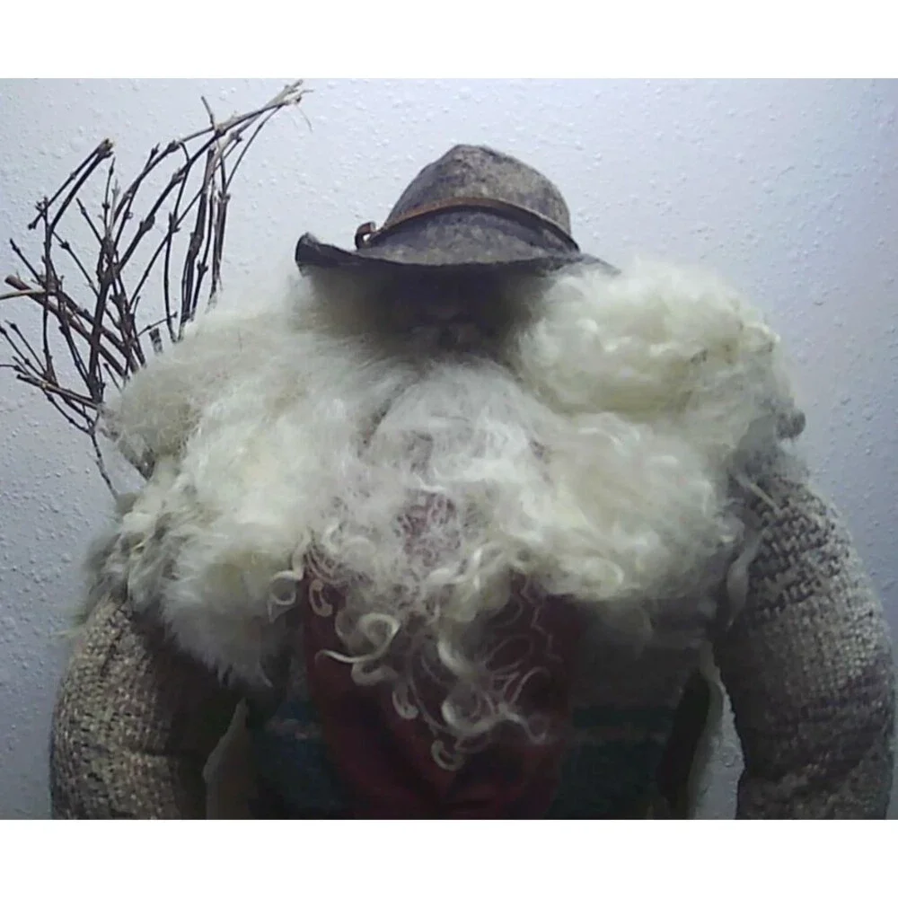 VTG 1994 Jana Southwick Santa Rustler Cowboy w/ Fur 18